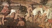 LUINI, Bernardino Girls Bathing sfg oil painting on canvas